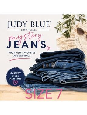 Judy Blue Jeans Mystery Box Size 7; 2 Pairs of Jeans New With Tags